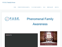 Tablet Screenshot of fusefamilyfocus.com